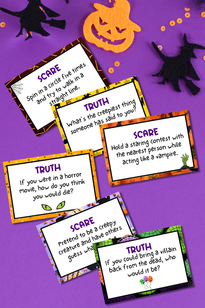 Halloween Truth Or Scare Card Game
