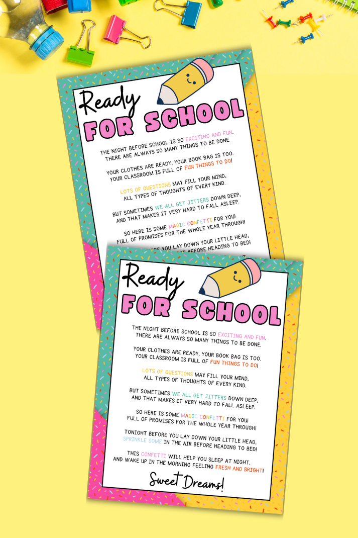 Welcome Back To School Bedtime Poem