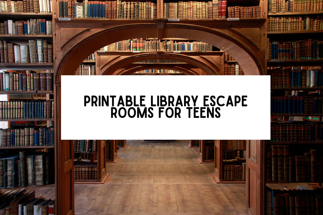 Printable Library Escape Rooms for Teens: Halloween and Anytime Options