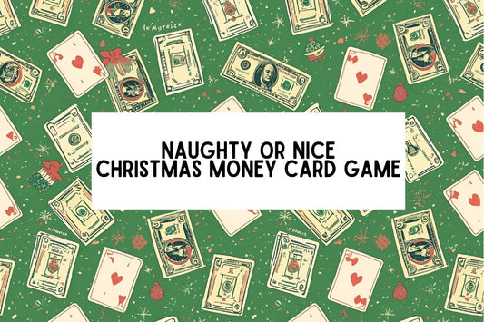 Fun Money Game For Adults - Naughty Or Nice Christmas Cards