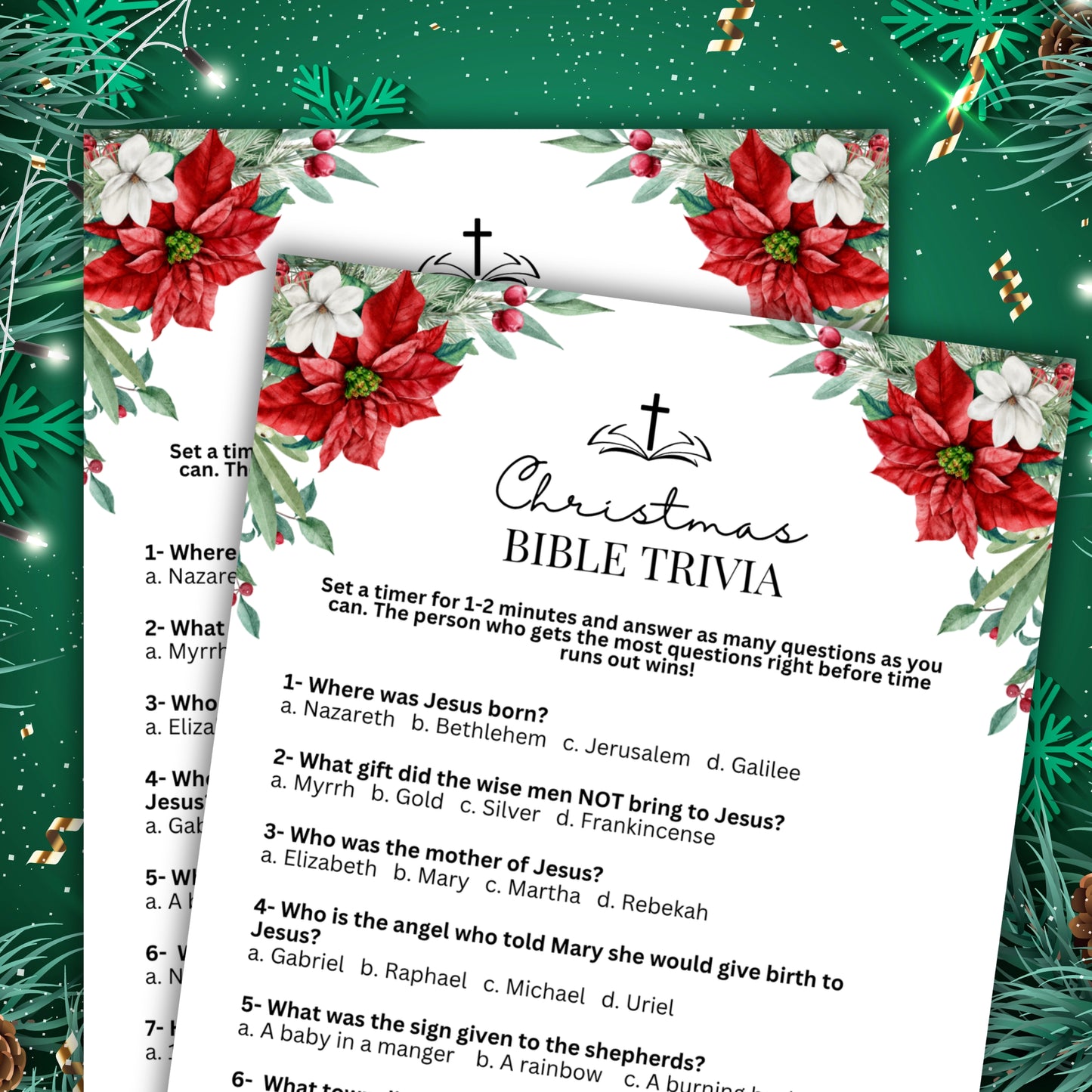 Women's Ministry Christmas Bible Trivia with Answers
