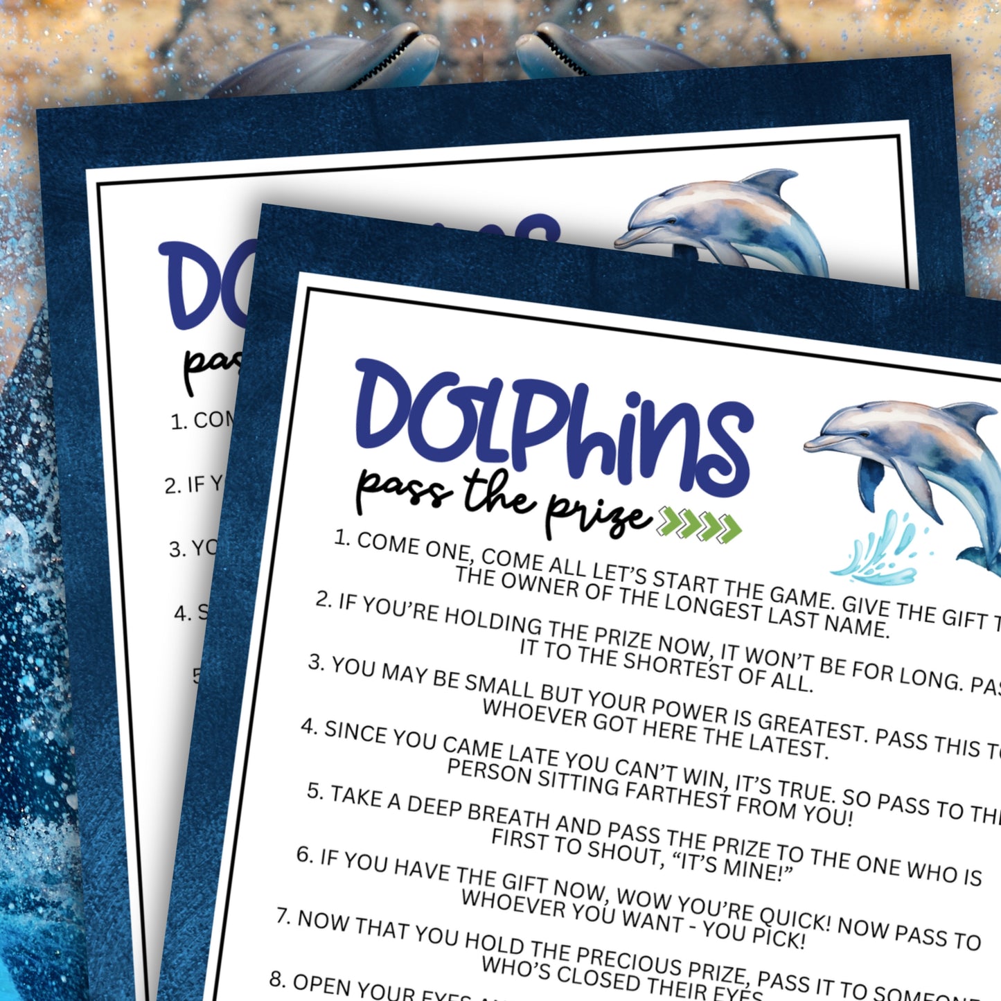 Dolphins Pass the Prize