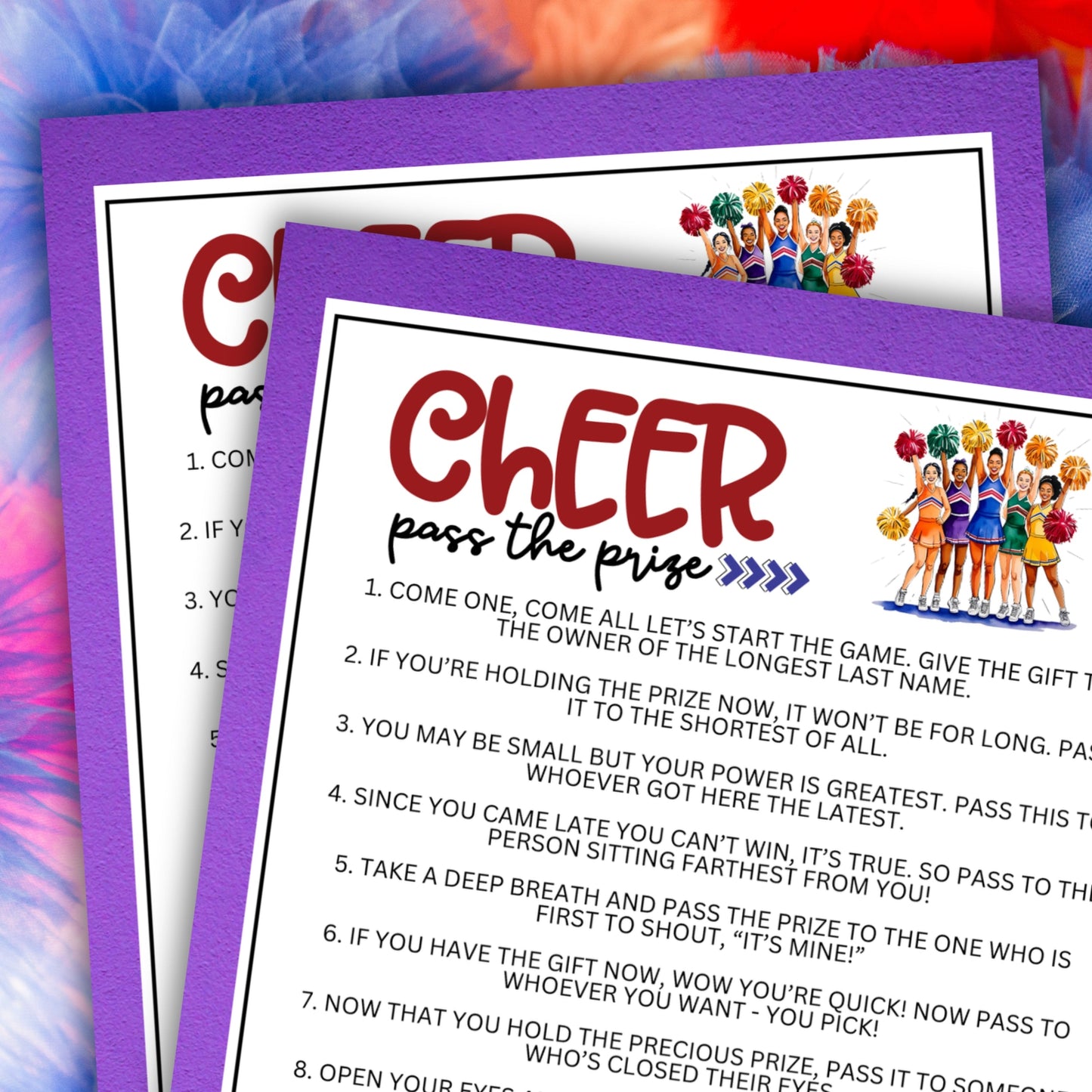 Cheerleading Pass the Prize
