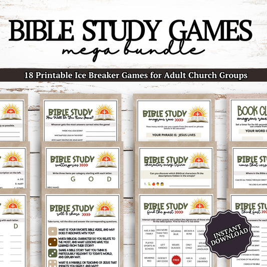 Bible Study Games Bundle For Small Church Groups