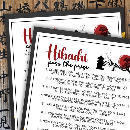 Hibachi Pass the Prize