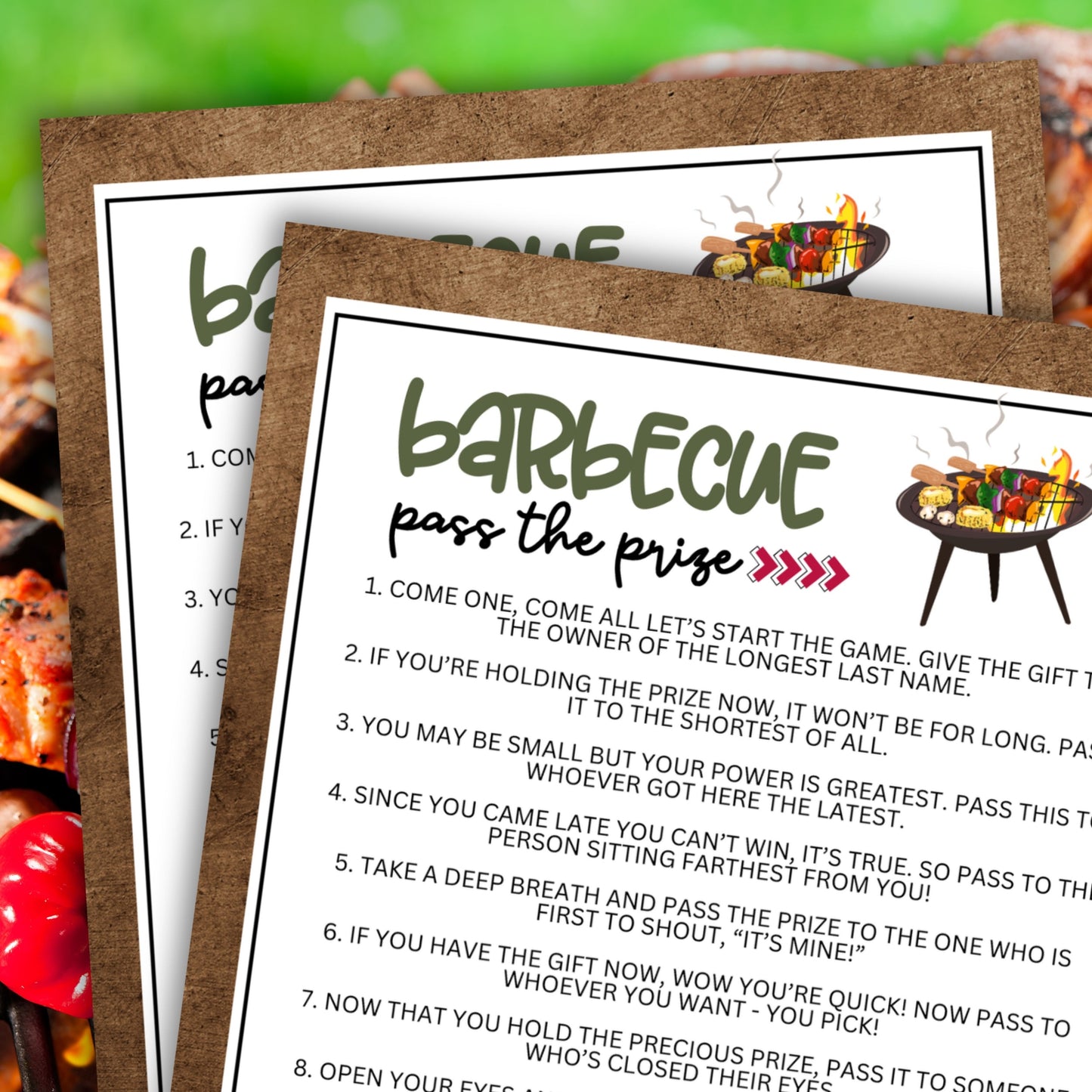 Barbecue Pass the Prize