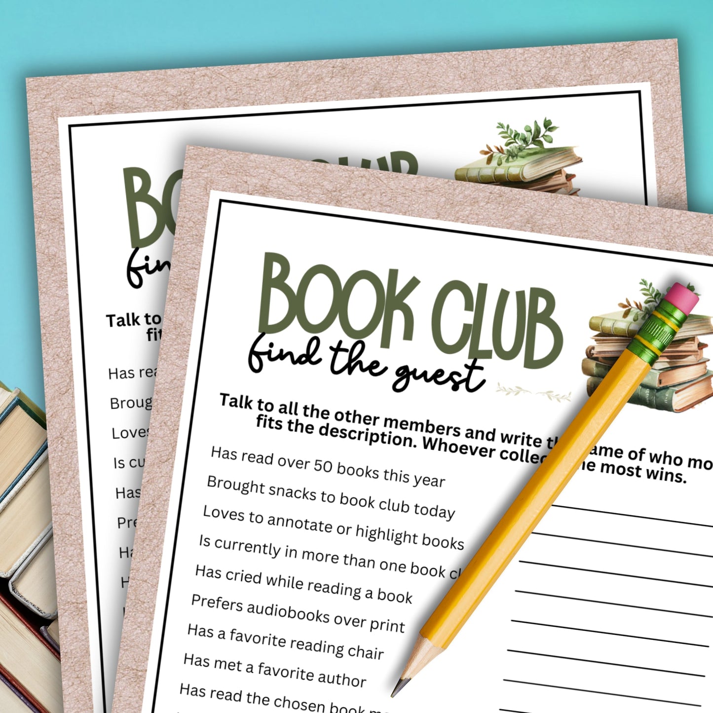 Book Club Find the Guest