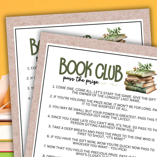 Book Club Pass The Prize