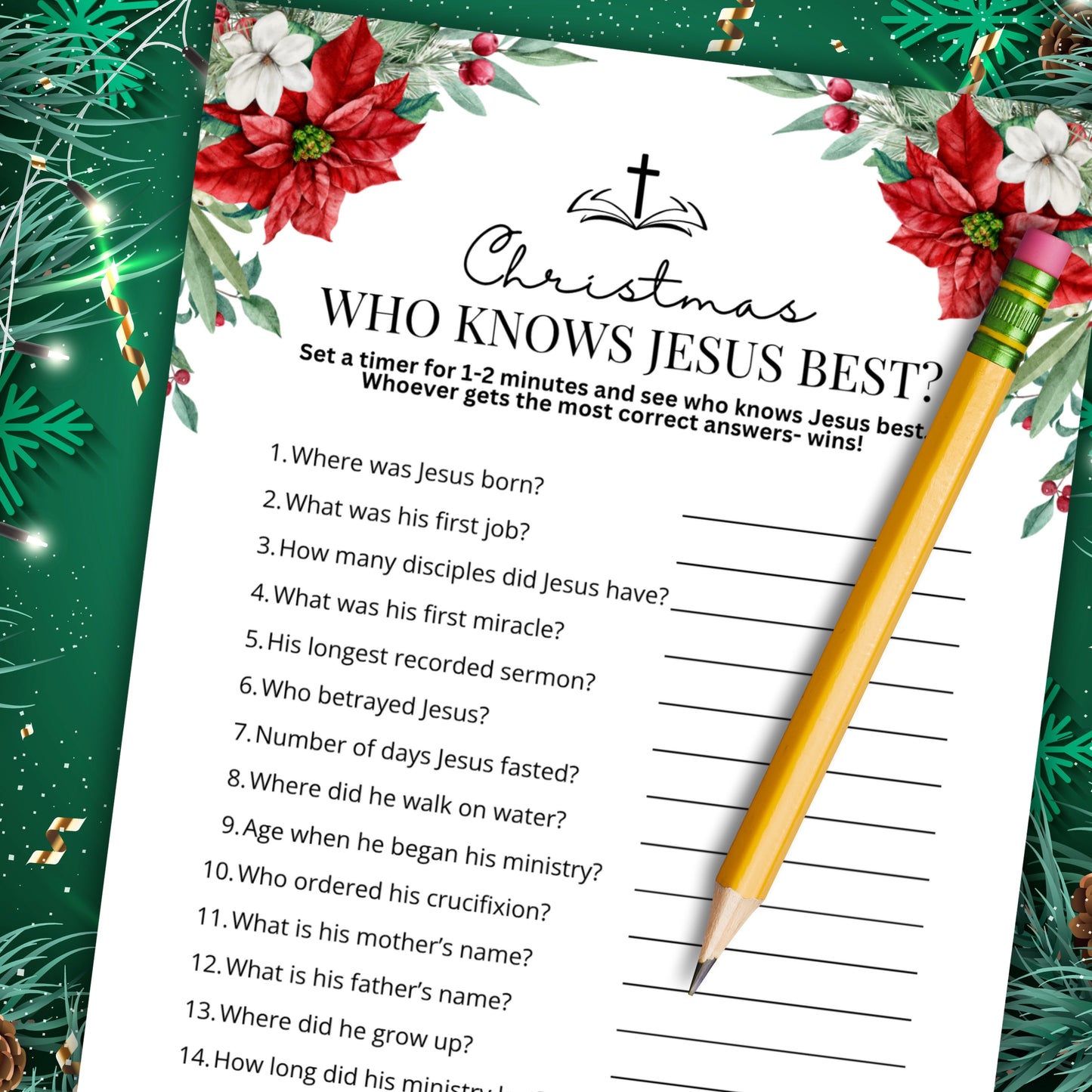 Women's Ministry Christmas Bible Trivia - Who Knows Jesus Best