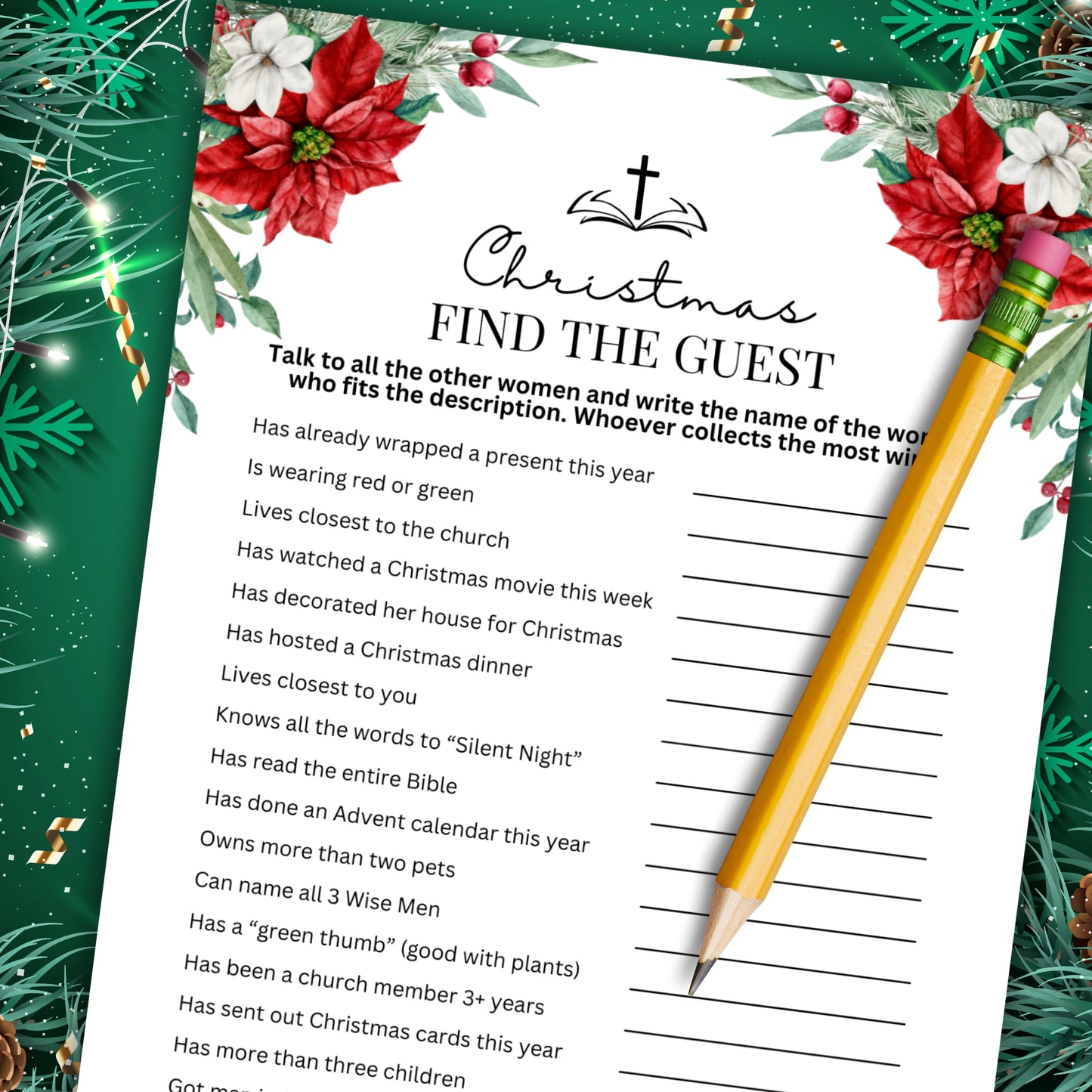 Women's Ministry Christmas Find The Guest