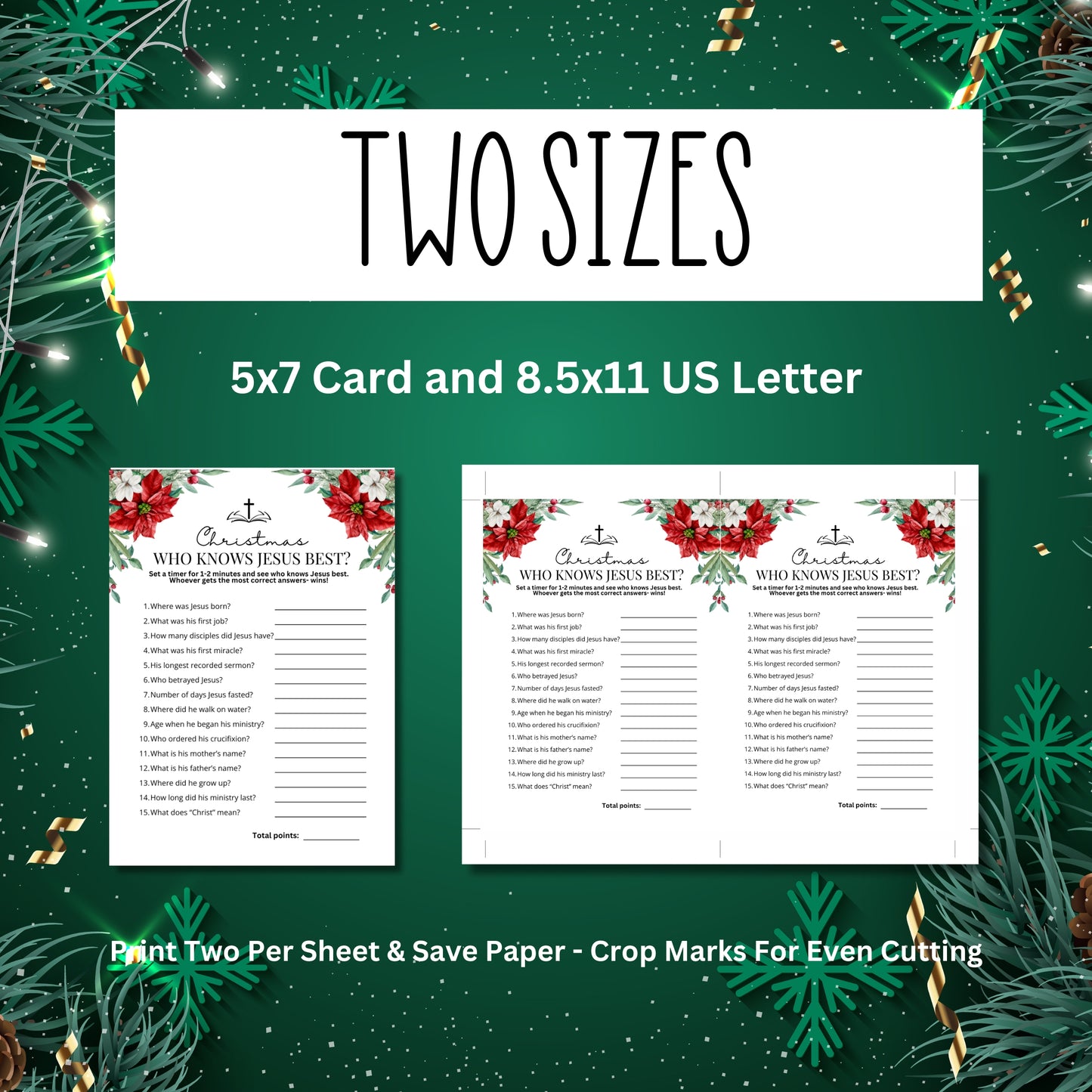 Women's Ministry Christmas Bible Trivia - Who Knows Jesus Best
