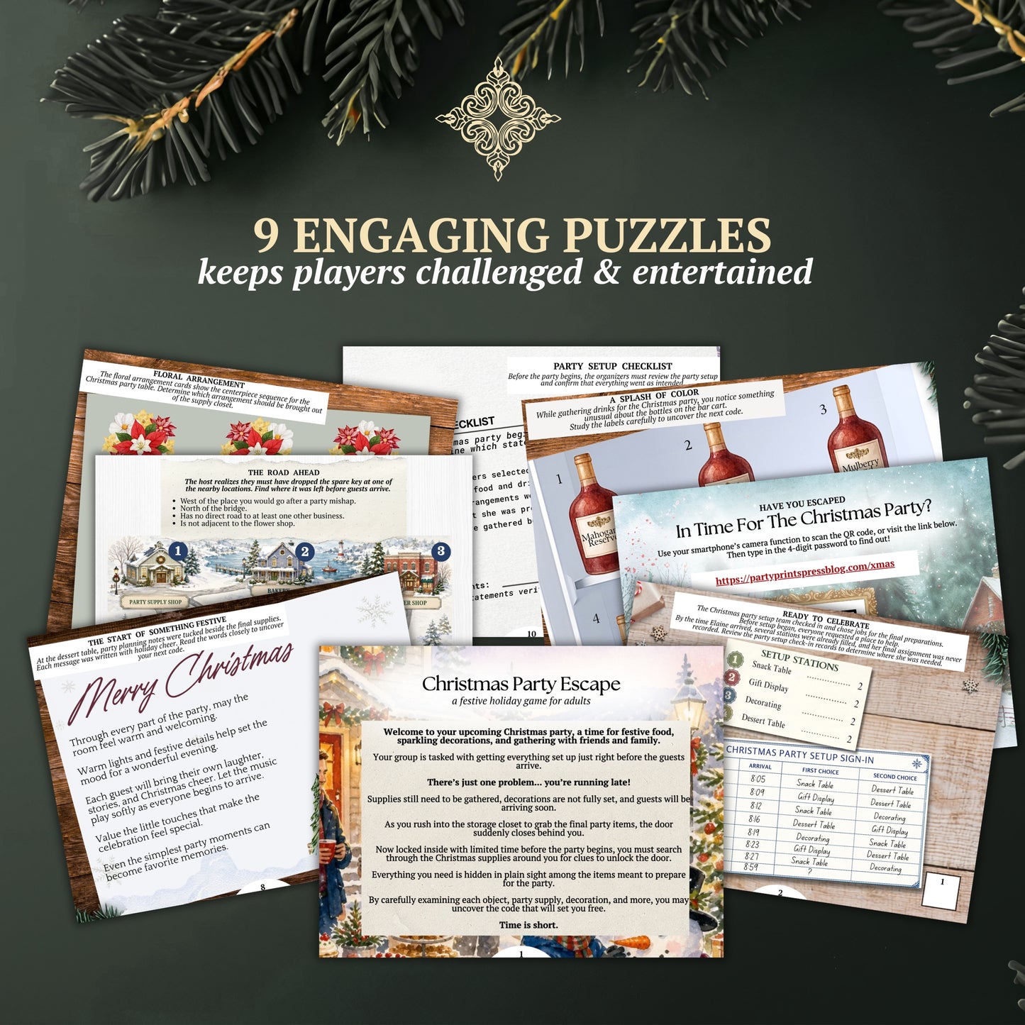 Christmas Party Escape Room Game For Adults