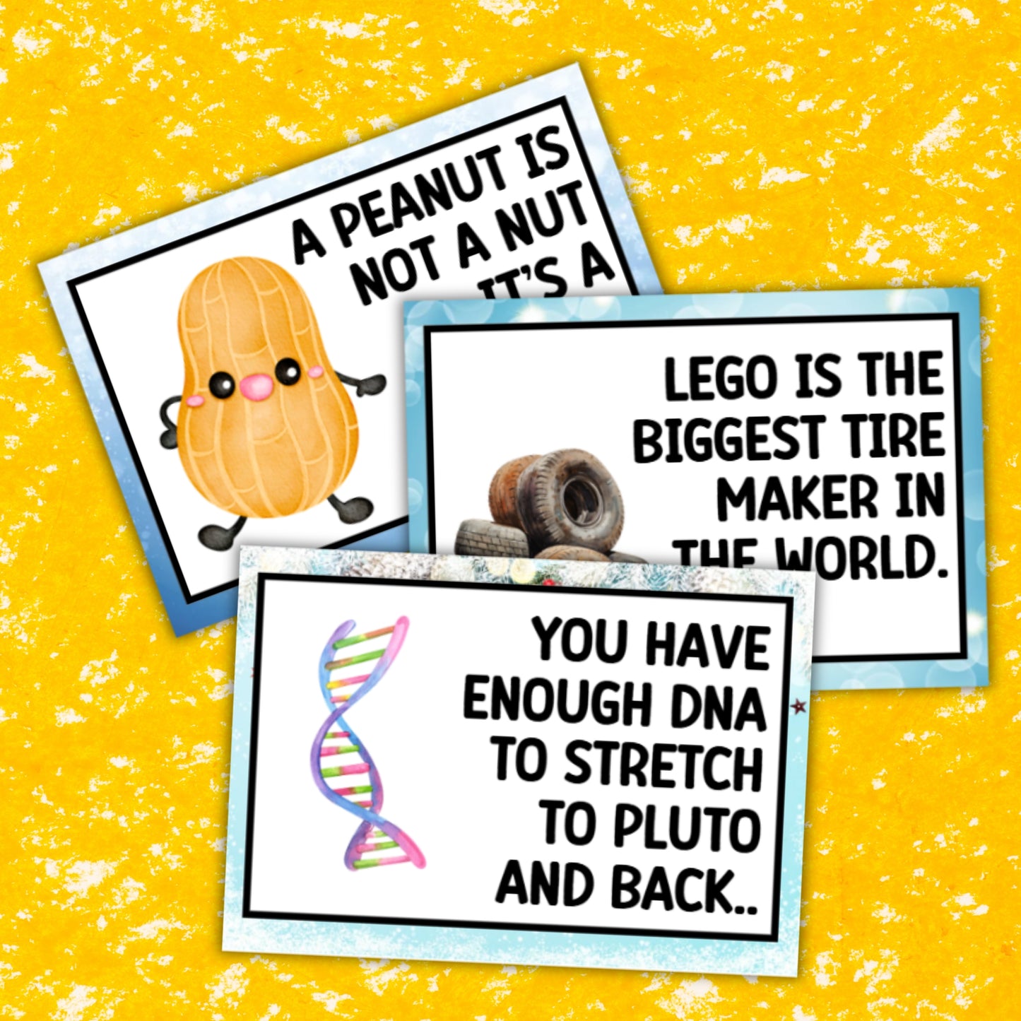 Lunch Box Trivia Cards For BOYS
