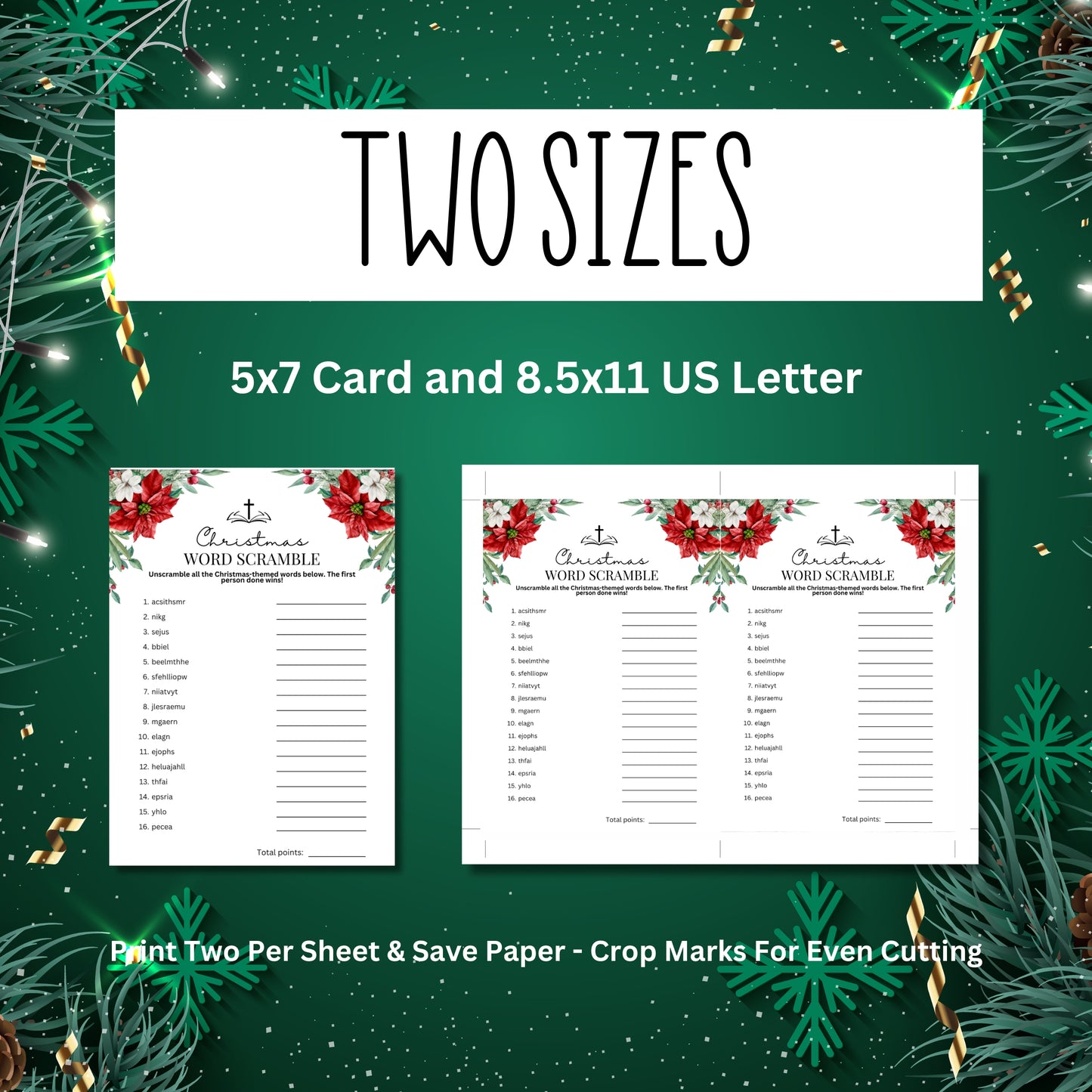 Women's Ministry Christmas Word Scramble