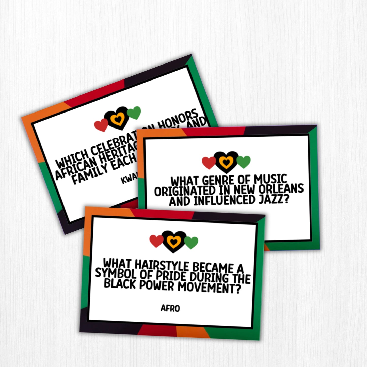 Black History Trivia (64 Cards)