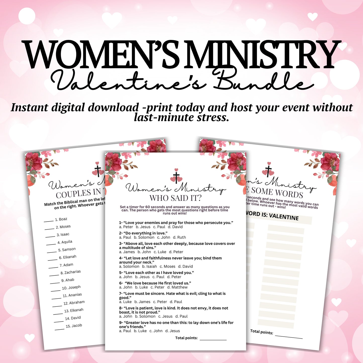 Women's Ministry Valentine's Games Bundle