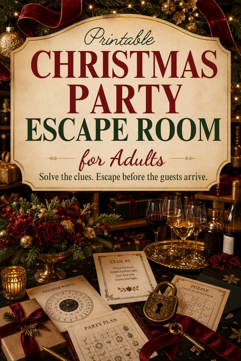 Christmas Party Escape Room Game For Adults