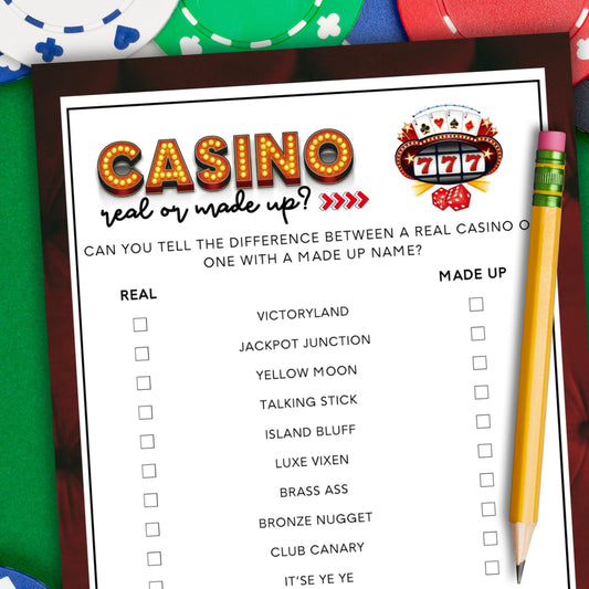 Casino Party Drinking Game - Real or Made Up?