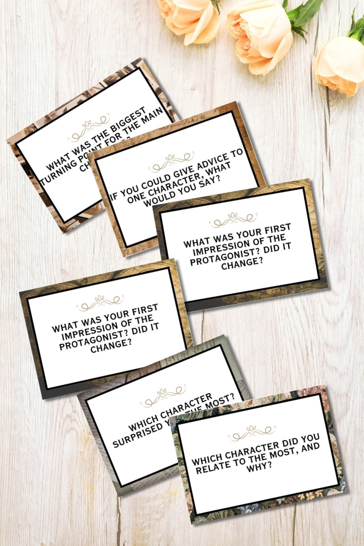 Book Club Discussion Cards (88 Cards)