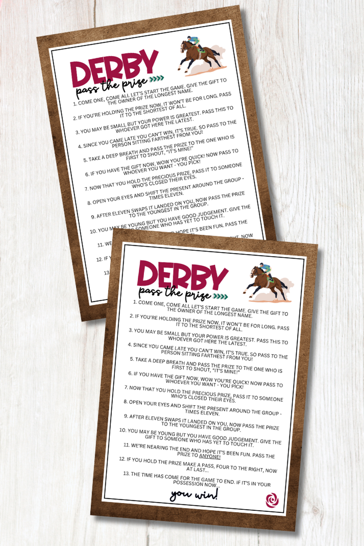 KY Derby Pass the Prize