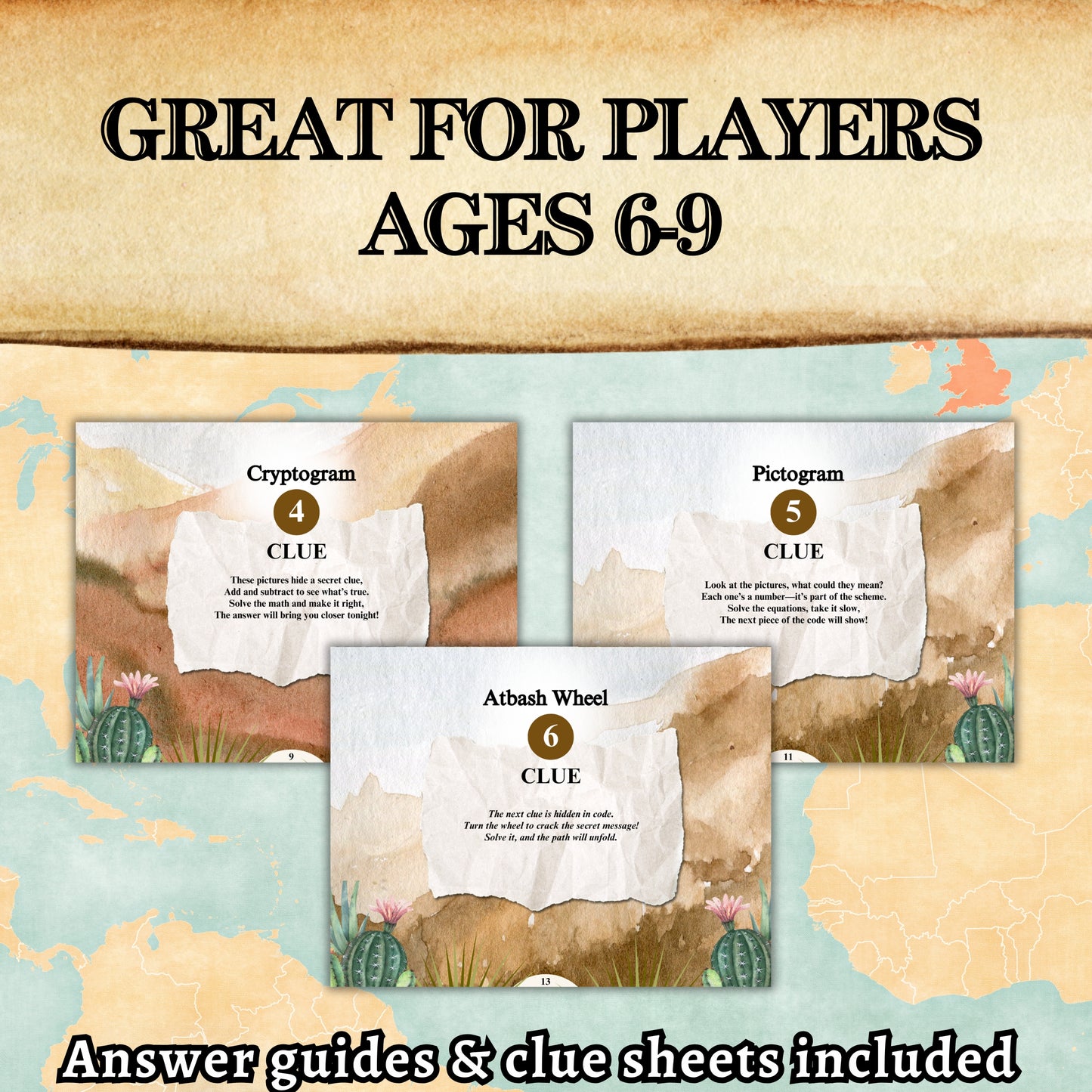 Cowgirl-Themed Escape Room (Ages 6-9)