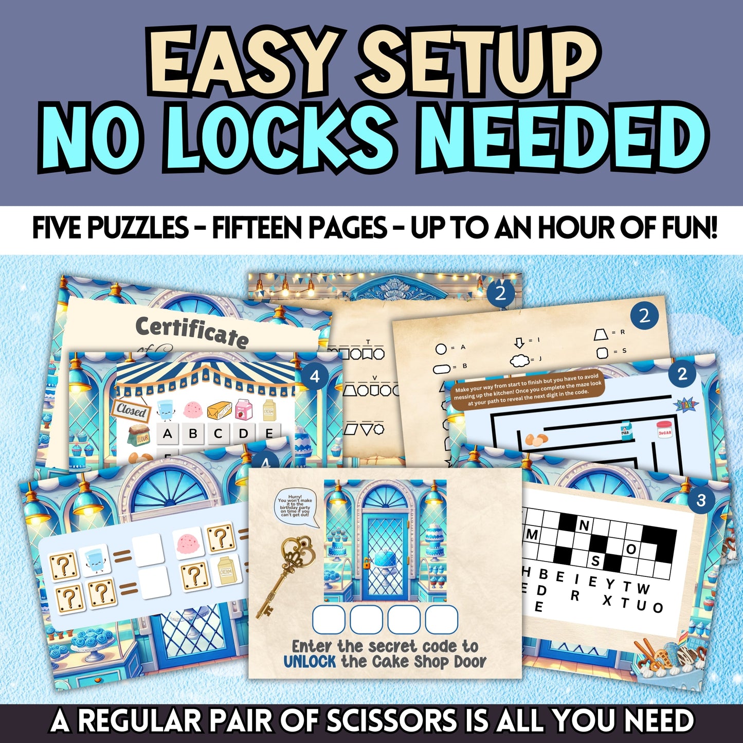 Birthday Cake Escape Room For Boys (Ages 5-8)