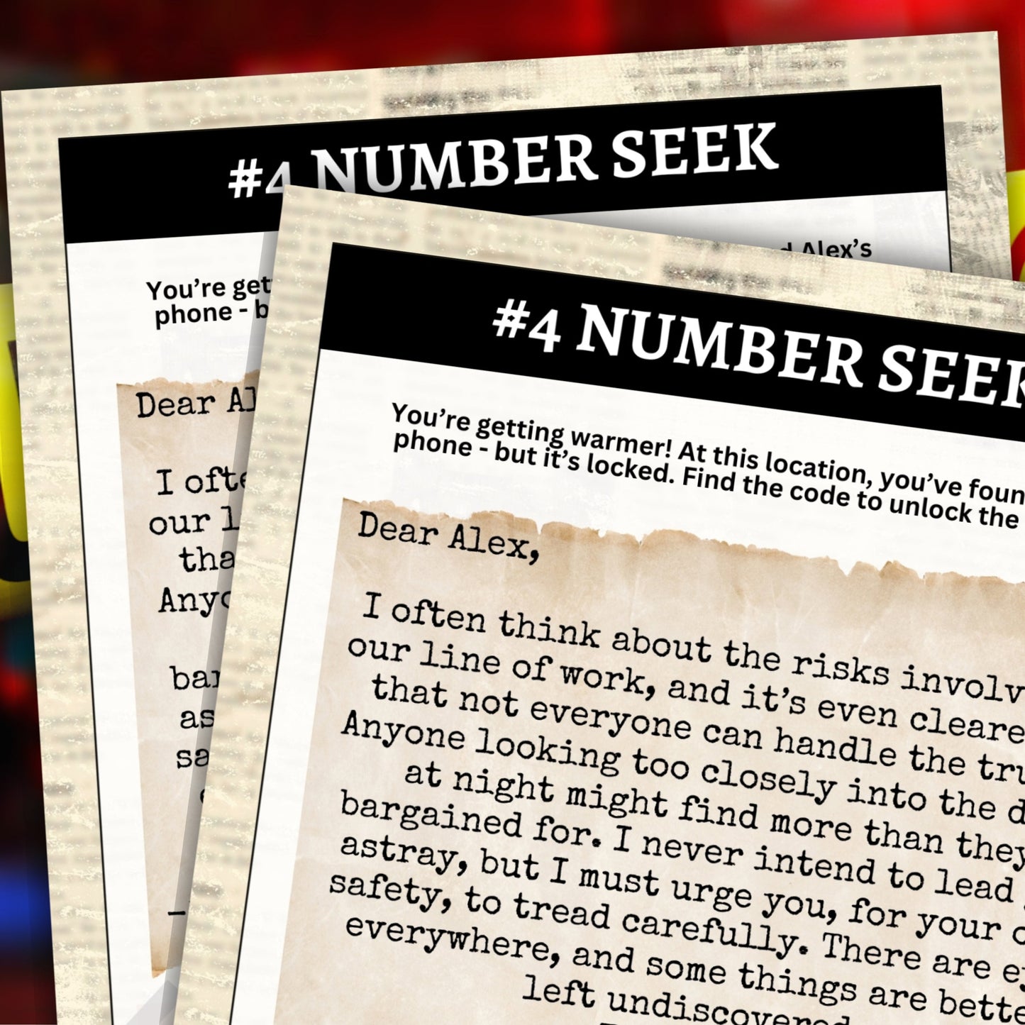 Cold Case Escape Room Mystery Game